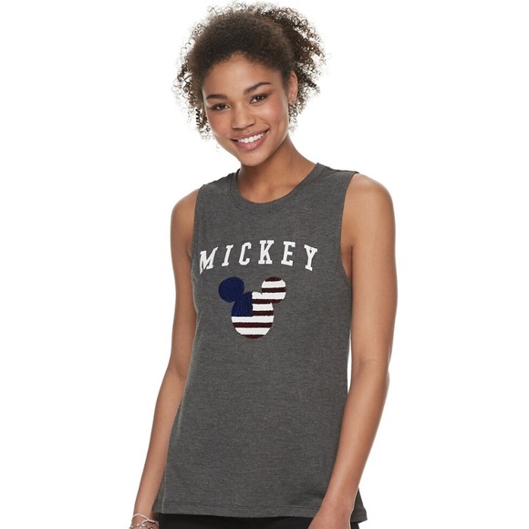 Disney Tops - 5 for $20! Mickey Mouse sequin tank w/ USA 🇺🇸